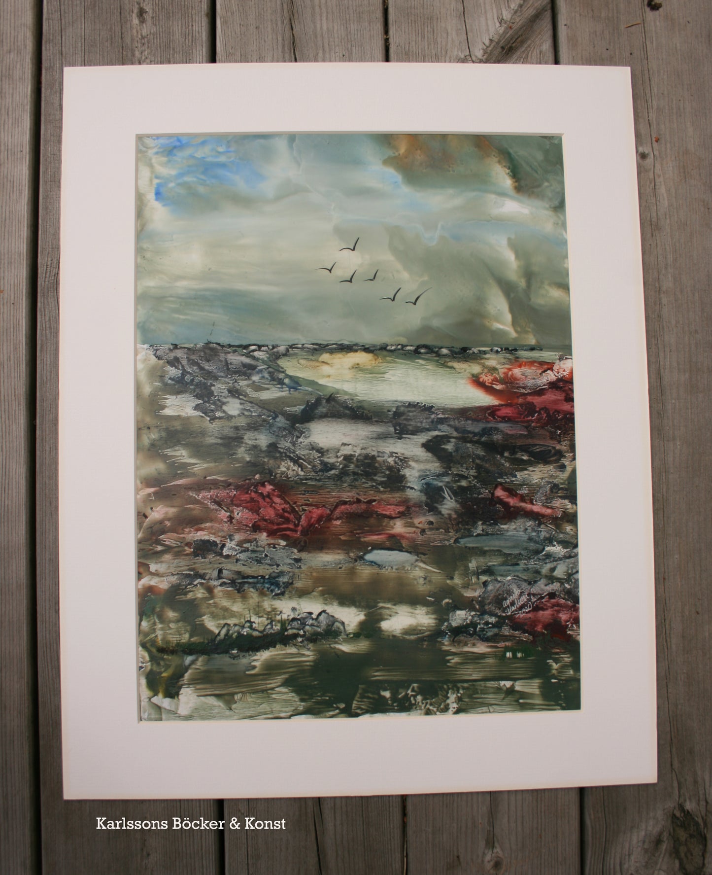 Flyttfåglar 2 Encaustic